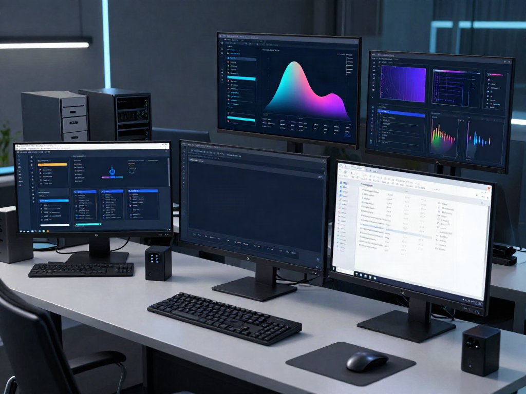 Configuration review in a modern developer workspace with security settings and dashboards.