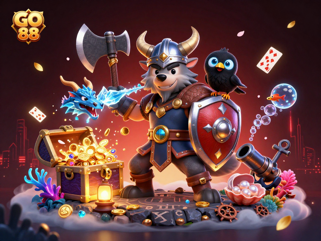 Engage in thrilling gaming at go 88 with enchanting Viking warriors, dragons, and immersive treasures.