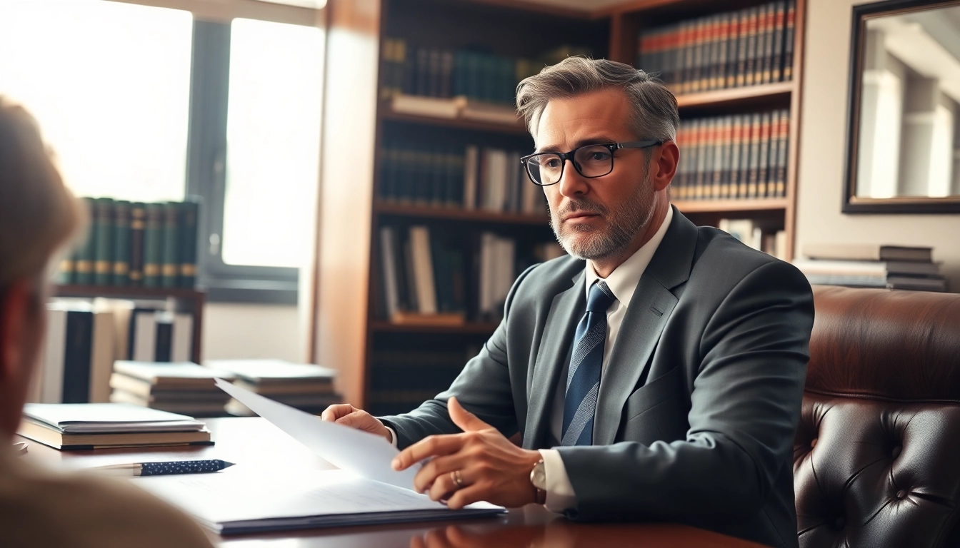 Engaging Clearwater truck accident lawyer consultation showcasing expertise and professionalism.