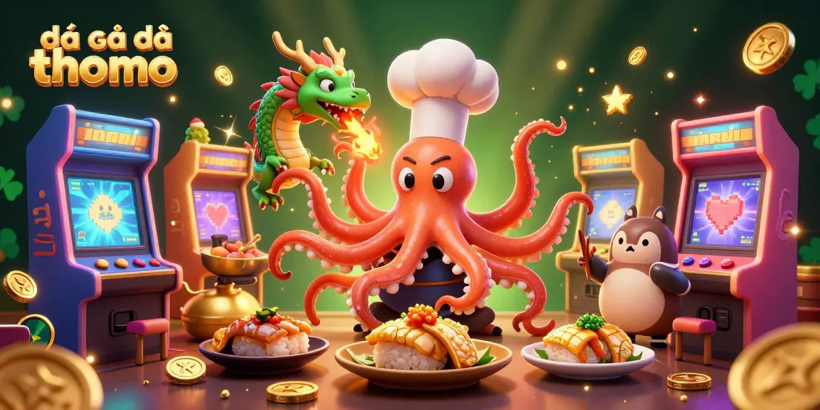 Experience the excitement of đá gà trực tiếp thomo in this vibrant 3D illustration featuring a colorful gaming scene.